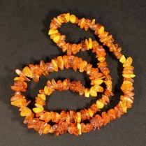 Raw amber necklace